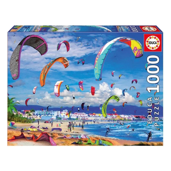 Educa 1000 Parça Yapboz Rüzgar Sörfü Educa Puzzle Yapıştırıcısı Dahil ürün görseli 1