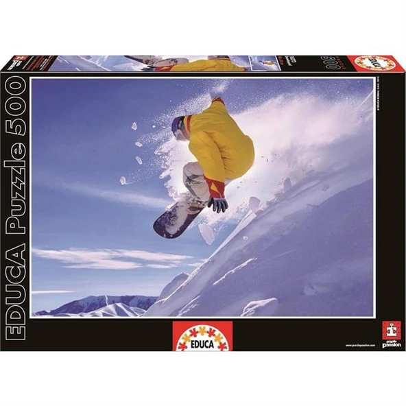 Educa 500 Parçalı Yapboz Snowboard Educa Puzzle Yapıştırıcısı Dahil ürün görseli 1