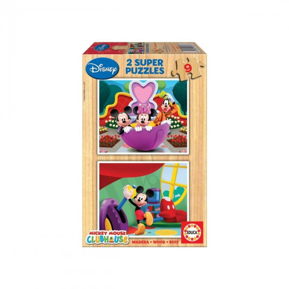 Disney Mickey Mouse Ahşap Puzzle 2x9 Parçalı ürün görseli 1