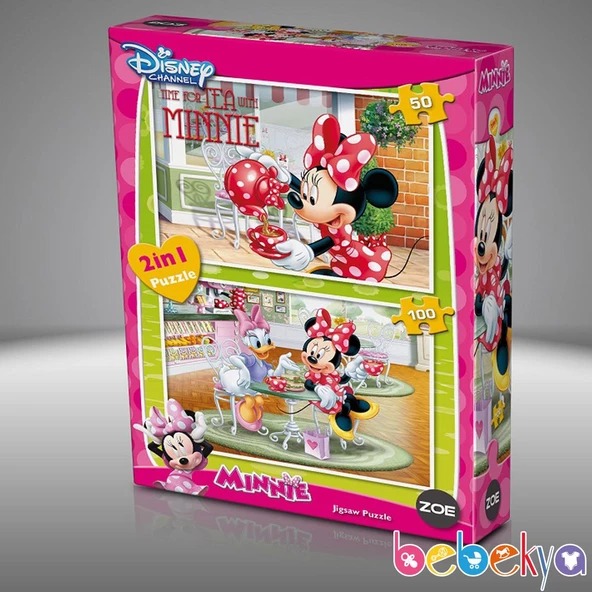 Disney Minnie Mouse ve Daisy Puzzle 2 Adet Yapboz 50 Parçalı ve 100 Parçalı Yapboz ürün görseli 1