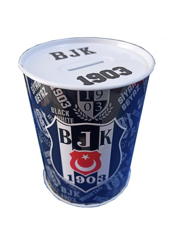 Beşiktaş Metal Kumbara Orta Boy Orjinal Lisanslı 1 Adet Bjk Kumbara Taraftar Kumbara Kara Kartal 12x9 cm ürün görseli 1