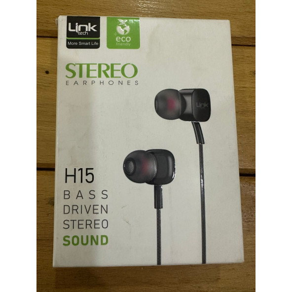 LİNK TECH STEREO KULAK İÇİ KABLOLU KULAKLIK EXTRA BASS MİKROFONLU ürün görseli 1