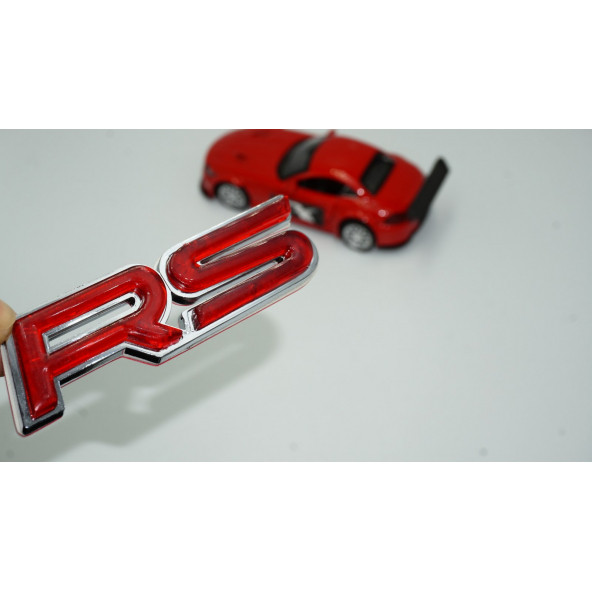 Renaul RS Kırmızı ABS 3M 3D Bagaj Logo Amblem ürün görseli 1
