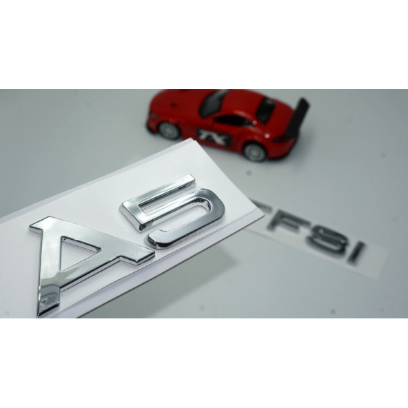 Audi A5 30 TFSi Krom ABS 3M 3D Bagaj Yazı Logo Orjinal Ürün ürün görseli 1