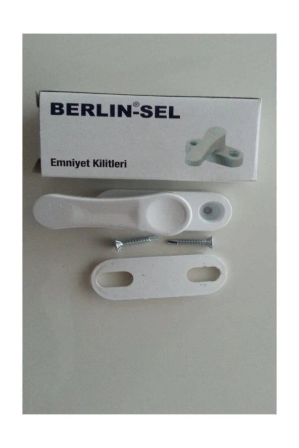 Pencere Emniyet Kilidi Metal Çocuk Kilidi Emniyet Mandalı Beyaz Renk ürün görseli 1