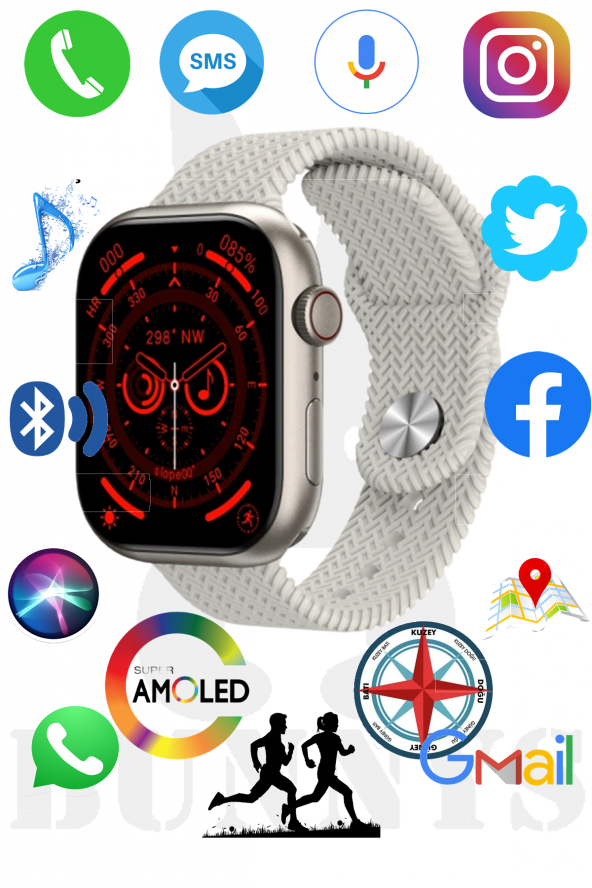 RABBİT STORE Lenovo Enjoy Uyumlu Akıllı Saat Konuşma Özellikli Watch 9 45MM AMOLED EKRAN ürün görseli 1