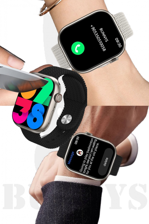 RABBİT STORE Oppo A74 Uyumlu Akıllı Saat Konuşma Özellikli Watch 9 PRO 45MM AMOLED EKRAN ürün görseli 1