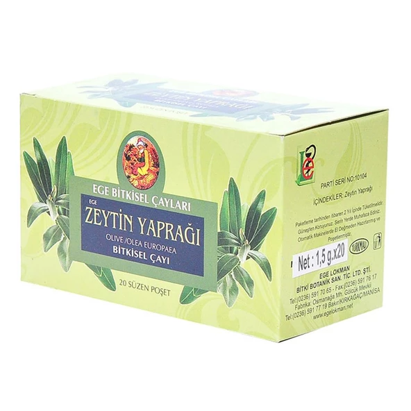 Ege Lokman Bitkisel Çayları Zeytin Yaprağı Bitki Çayı 20 Poşet ürün görseli 1