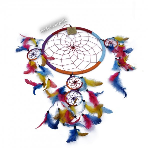 Düş Kapanı, 30 cm, Çok Renkli, Rüya Kapanı, Dream Catcher, Dekor ürün görseli 1