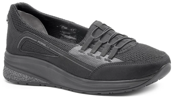 Forelli Star 30114 Siyah Bayan Ayakkabı Comfort ürün görseli 1
