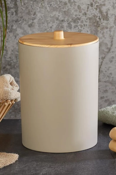 Flosoft Bambu Desenli Yuvarlak 5'li Banyo Seti - Resim 10