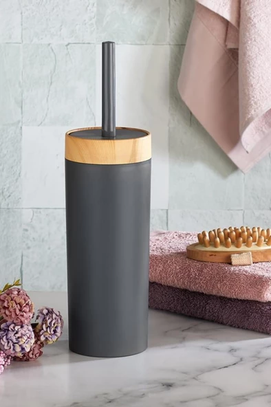 Flosoft Bambu Desenli Yuvarlak 5'li Banyo Seti - Resim 7