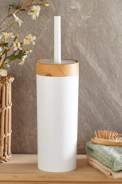 Flosoft Bambu Desenli Yuvarlak 5'li Banyo Seti - Resim 3