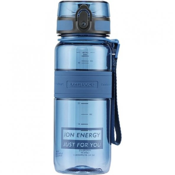 UZSPACE 650 ML TRİTAN MATARA CLIPTORİA BLUE ürün görseli 1