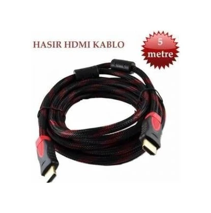 5 Metre Çelik Örgülü 3D Standart Hdmi Kablo ürün görseli 1