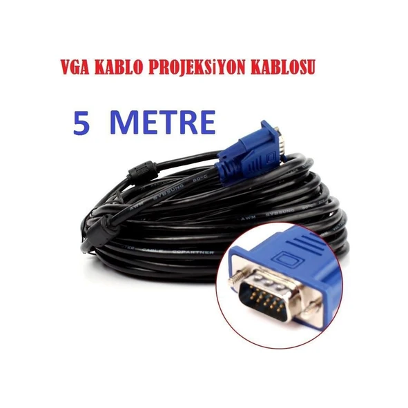 5 Metre Vga Kablo - Resim 2