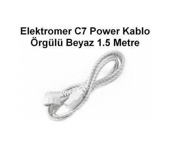 1. Kalite Örgülü Bilgisayar Power Kablosu Pc Güç Kablosu 1 5 Mt ürün görseli 1