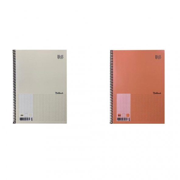 Umut U-DEEP A4 Spiralli Defter Pp. Kapak 60 Yp. Kareli 2Lİ ürün görseli 1