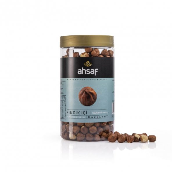 AHSAF İÇ FINDIK ÇİĞ PET KAVANOZ 500 GR - Resim 2