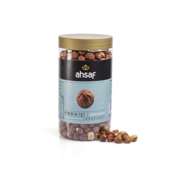 AHSAF İÇ FINDIK ÇİĞ PET KAVANOZ 500 GR - Resim 4