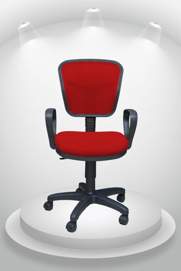 Porziyon Depar Ofis Büro Öğrenci Çalışma Koltuğu - Kırmızı ürün görseli 1