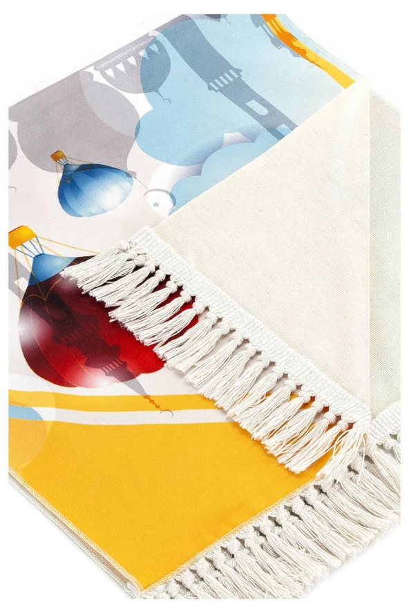 Dijital Baskılı Çocuk Seccadesi - Balonlu Camili - 44 X 78 cm ürün görseli 1