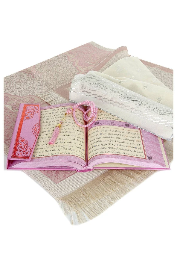 Hediyelik Kuran Seti Pembe - Resim 8