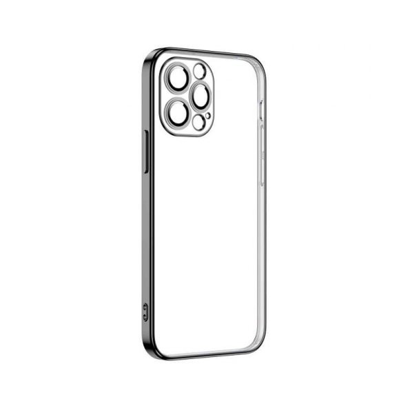 iPhone 13 Pro Max Kılıf Şeffaf Elektroplatin Kamera Korumalı Silikon ürün görseli 1