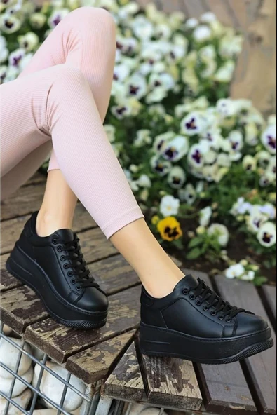 Walkenzo 2596 Kadın Yüksek Topuk Günlük Sneaker Ayakkabı ürün görseli 1
