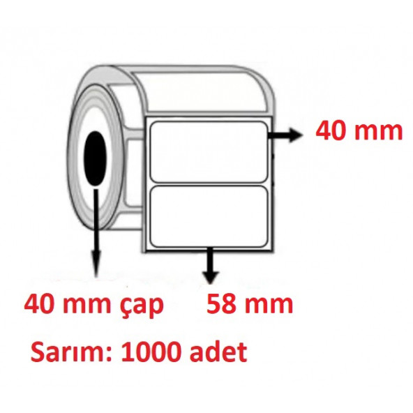 40X58 ECO TERMAL ( 1000 lü ) ürün görseli 1