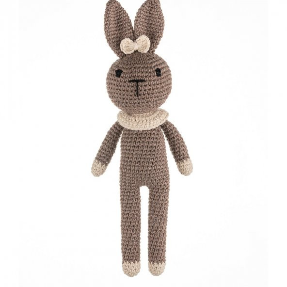 Cuddly Amigurumi Tavşancık Oyuncak-Vizon ürün görseli 1