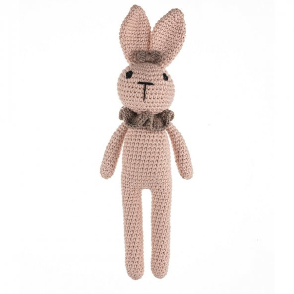 Cuddly Amigurumi Tavşancık Oyuncak-Pembe ürün görseli 1