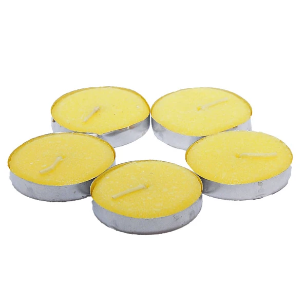 Tea Lights Sarı Mum 5 li 1 Paket ürün görseli 1