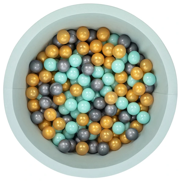 Wellgro Bubble Pops Mint Top Havuzu-Mint/Gold/Gri ürün görseli 1