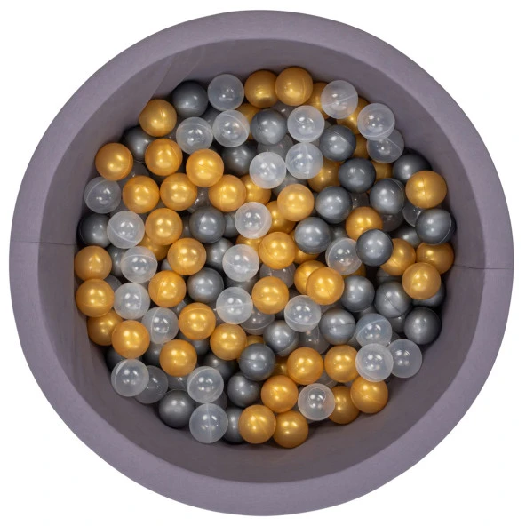 Wellgro Bubble Pops Gri Top Havuzu-Gri/Şeffaf/Gold ürün görseli 1