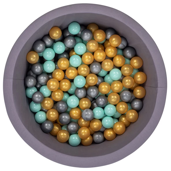 Wellgro Bubble Pops Gri Top Havuzu-Gri/Gold/Mint ürün görseli 1