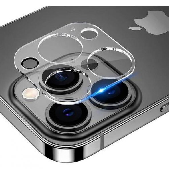 Vendas iPhone 13 Pro Max Uyumlu (13 Pro Max) Temperli Cam Şeffaf Kamera Lens Koruyucu ürün görseli 1