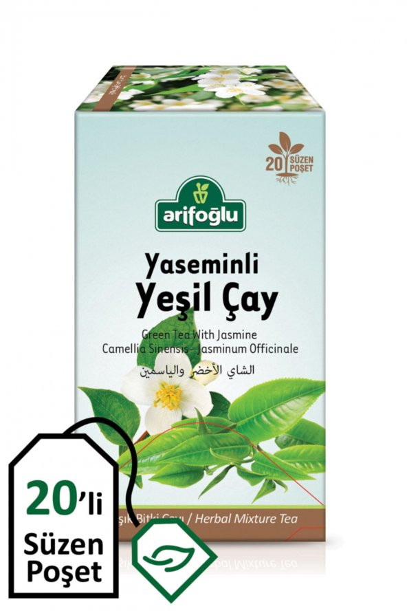 Yeşil Çay Yaseminli Süzen Poşet  20li ürün görseli 1