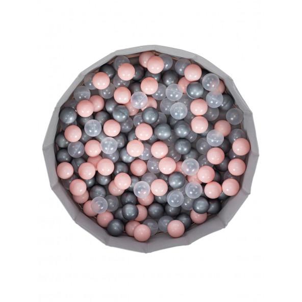 Wellgro 90 Toplu Katlanır Top Havuzu - Pembe - Resim 5
