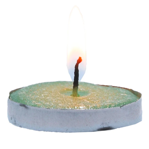 Tea Lights Yeşil Mum 5 li 1 Paket - Resim 4