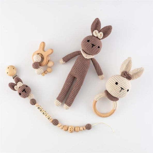Wellgro Cuddly Amigurumis Kahverengi-Set ürün görseli 1