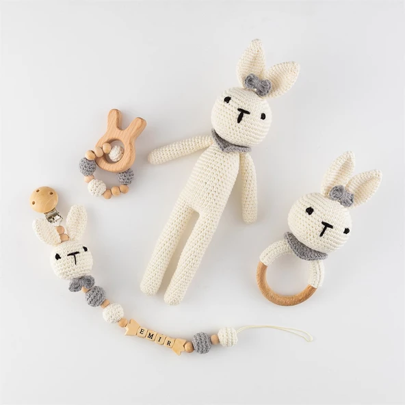 Wellgro Cuddly Amigurumis Ekru-Set ürün görseli 1