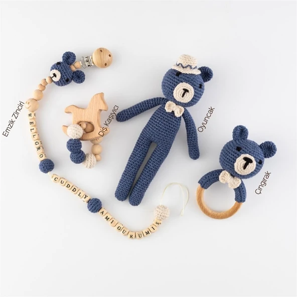 Wellgro Cuddly Amigurumis Lacivert-Set ürün görseli 1