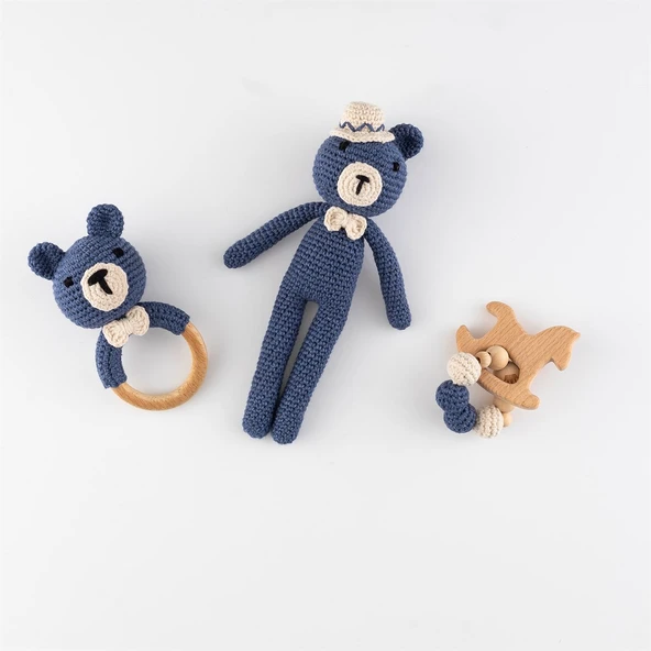 Wellgro Cuddly Amigurumis Lacivert-Set - Resim 4