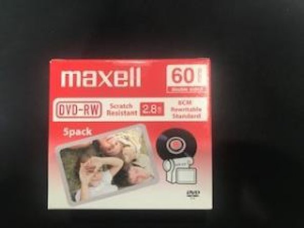 Maxell Dvd-rw 2.8gb 8cm Rewritable Standar Kamera Dvd ürün görseli 1