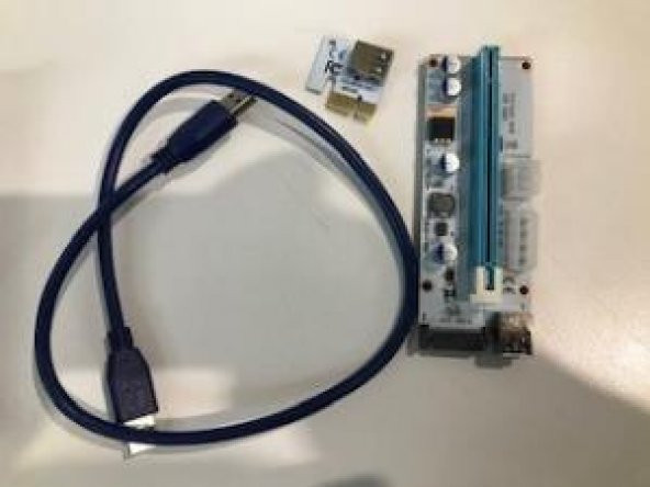 S-link Sl- Ex10 Pcı-E 1x To 16x Sata 6Pin Bitcoin Riser Ekran Kartı Yükseltici ürün görseli 1