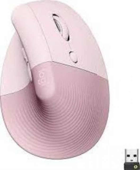 Logitech 910-006478 Lift Kablosuz Ergonomik Dikey Rose Mouse ürün görseli 1
