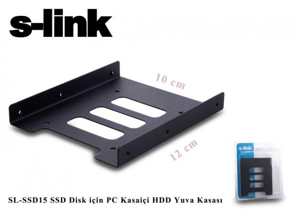 S-link SL-SSD15 Ssd Disk İçin Pc Kasa içi Hdd Yuva Kasası 2,5"-3,5" ürün görseli 1