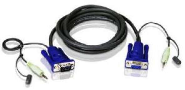 Aten 2L-2402A Vga-Audio Cable  (1,8 Metre) ürün görseli 1
