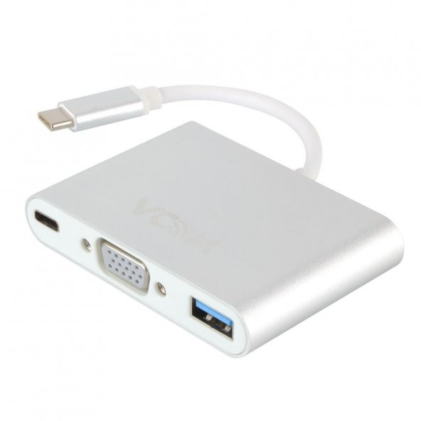 Vcom CU426M Type-C-M To Vga-F Usb 3.0-F Type-C-F Çevirici ürün görseli 1